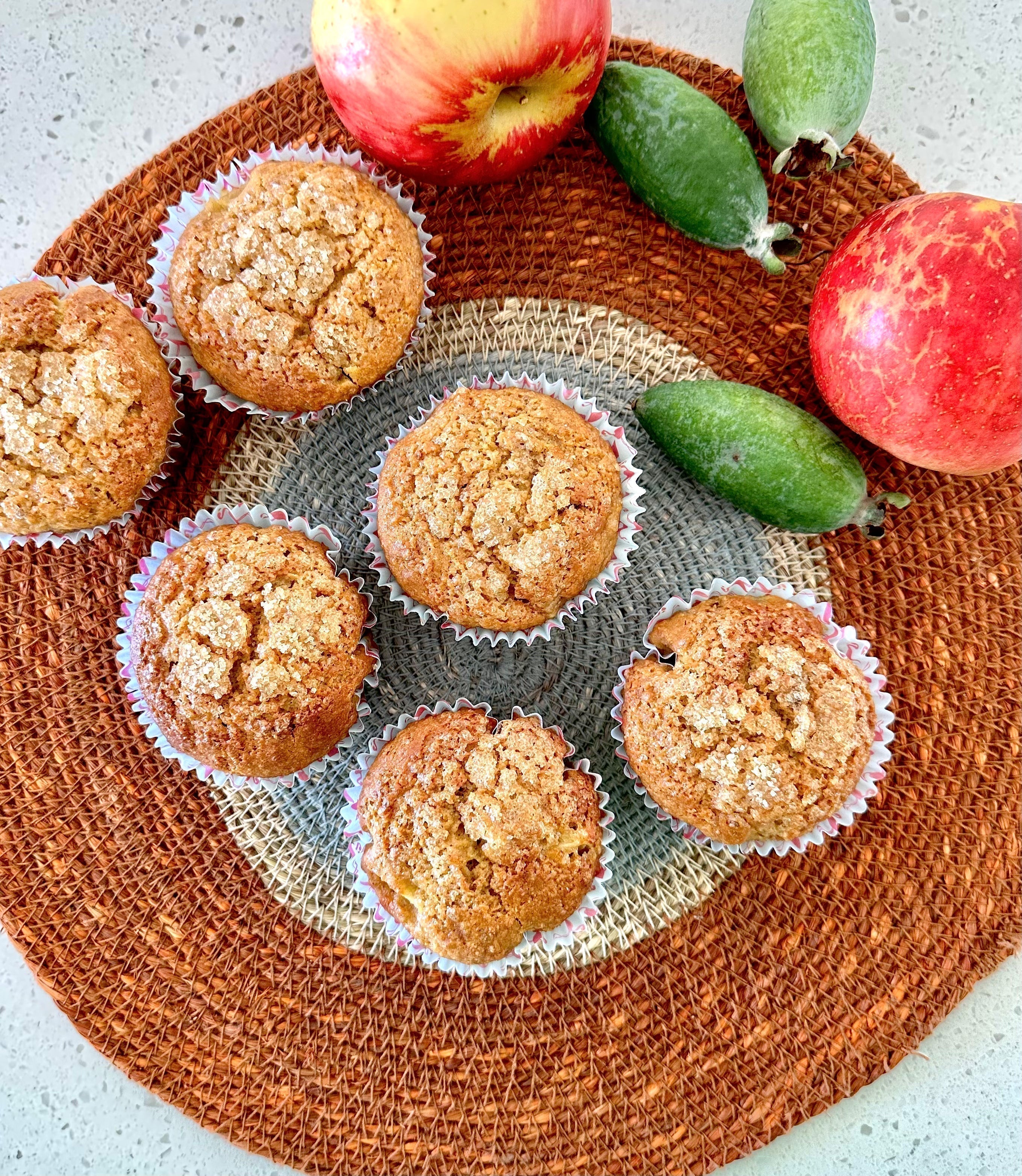 Seasonal Muffins -Apple and Feijoa