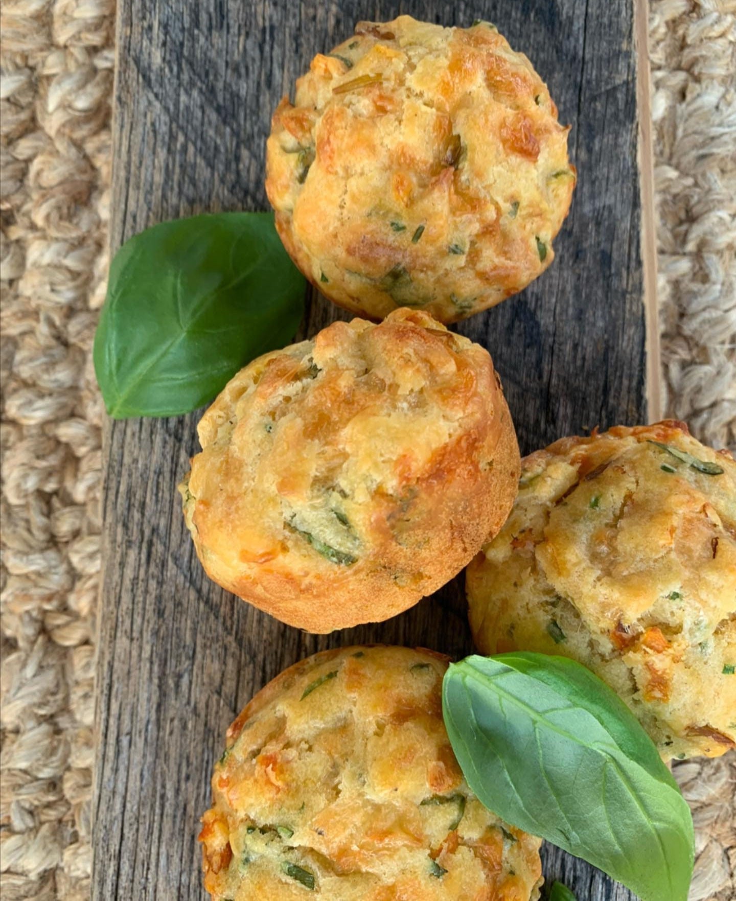 Cheesy vegetable muffins