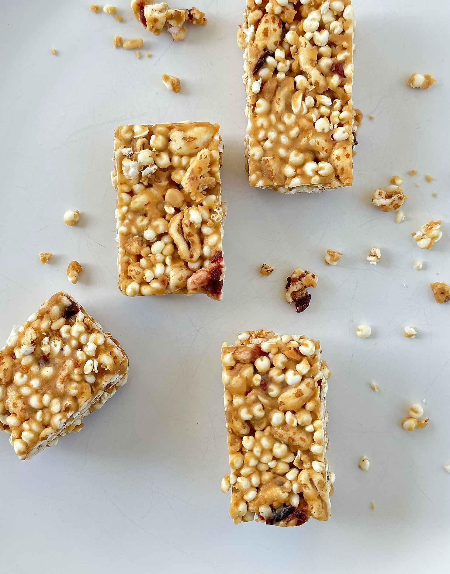 Puffed cereal bars