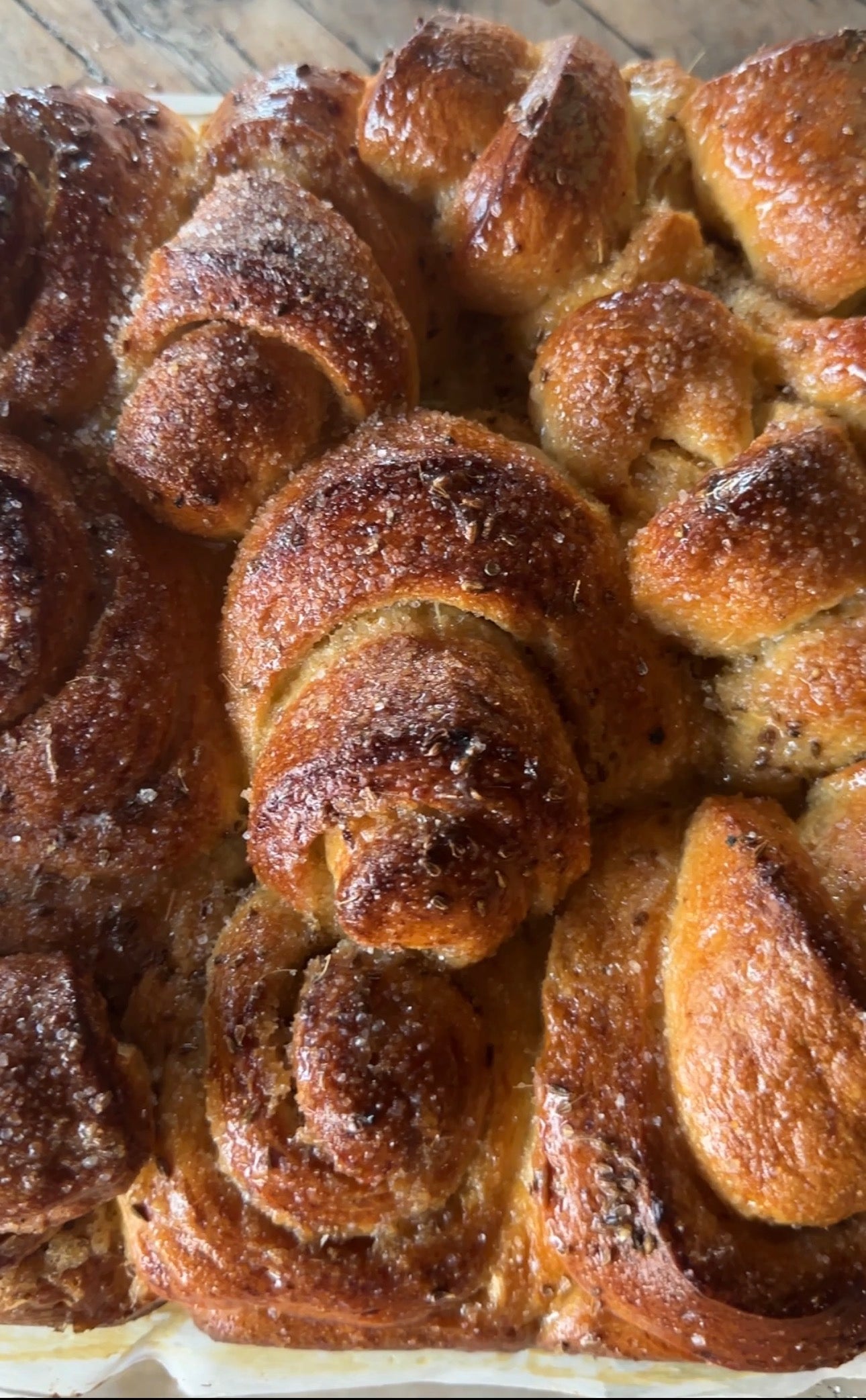 Cinnamon and anise seed rolls
