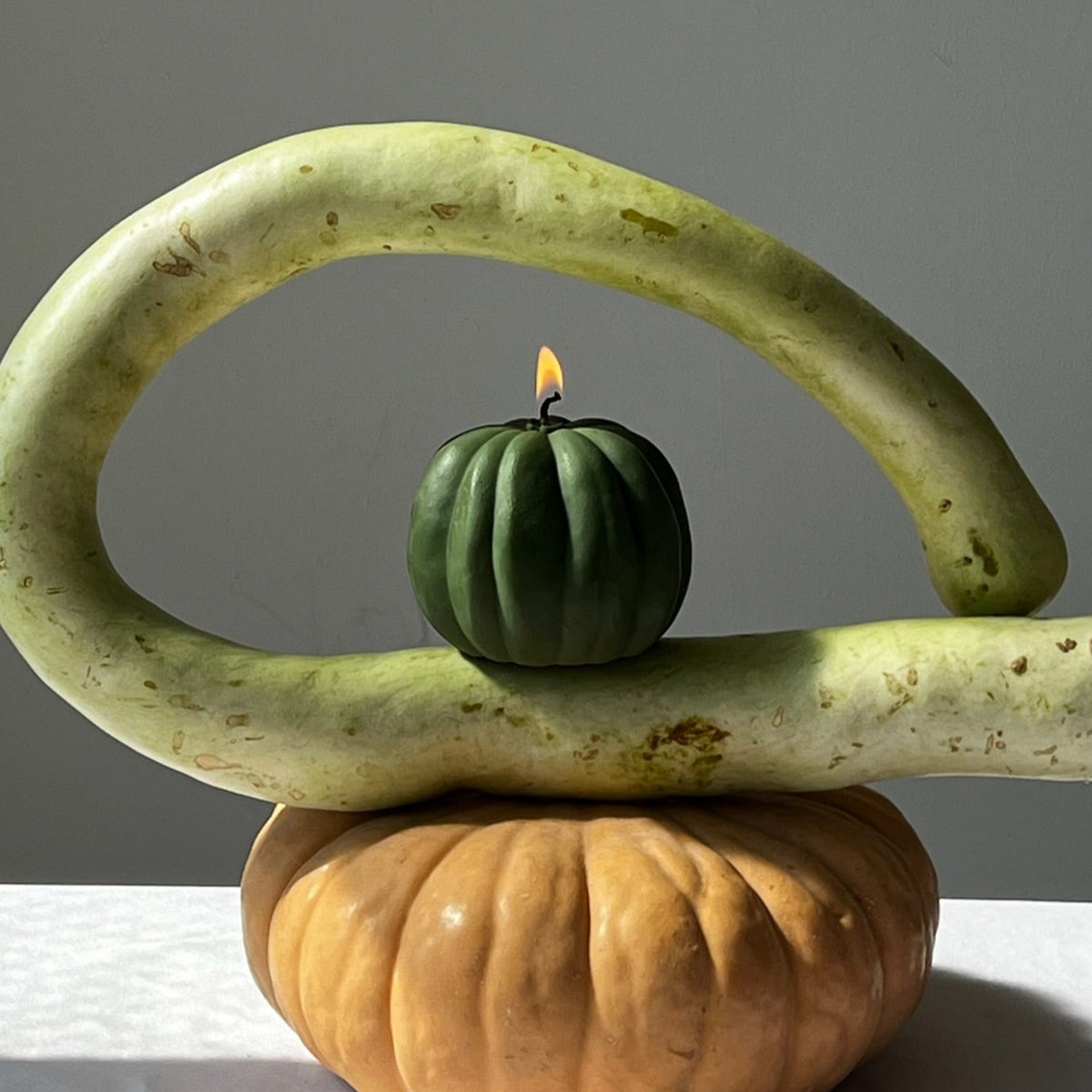 Pumpkin candle - green