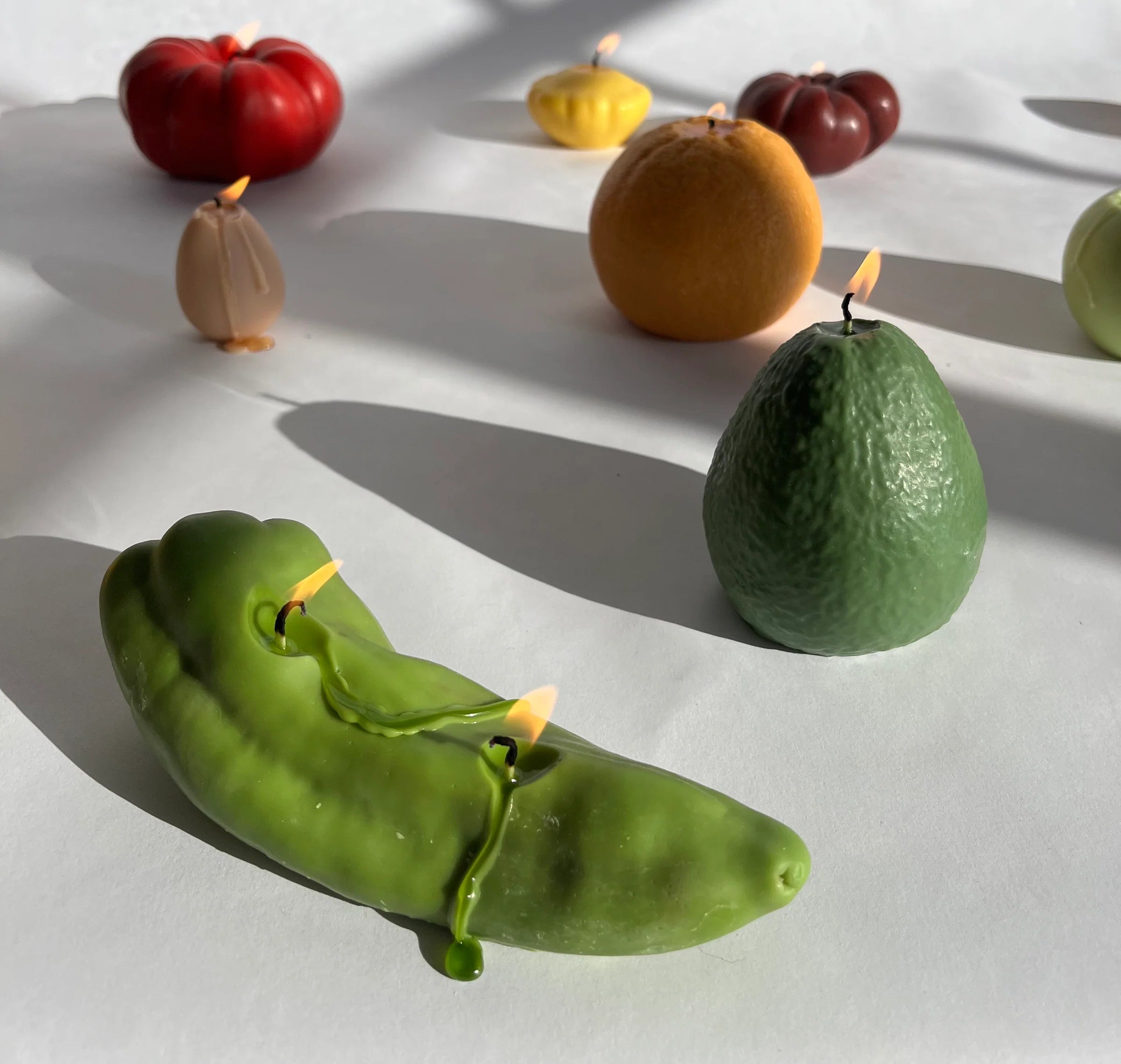 Chilli Pepper Candle- Green