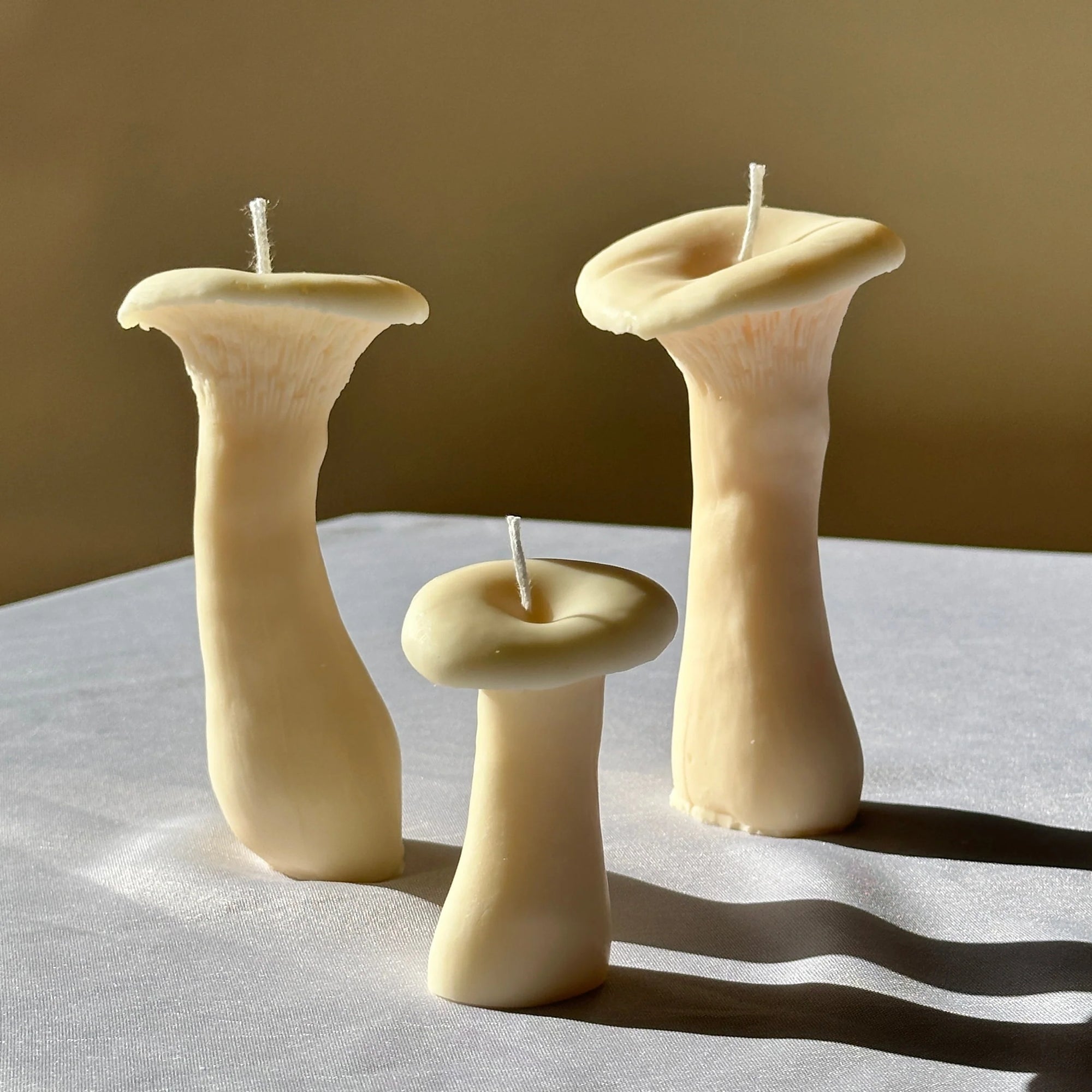Mushroom candle set - 3 pack
