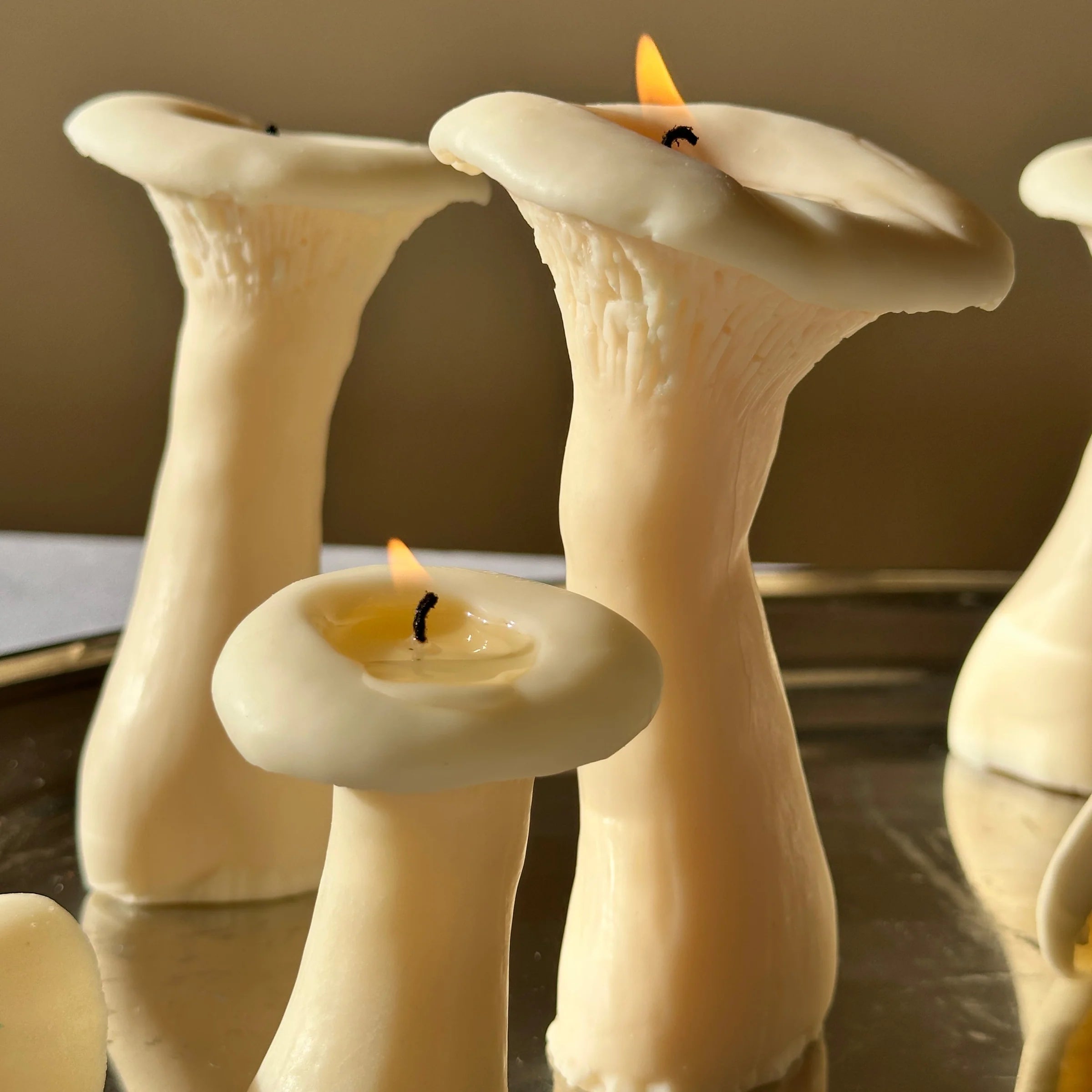Mushroom candle set - 3 pack