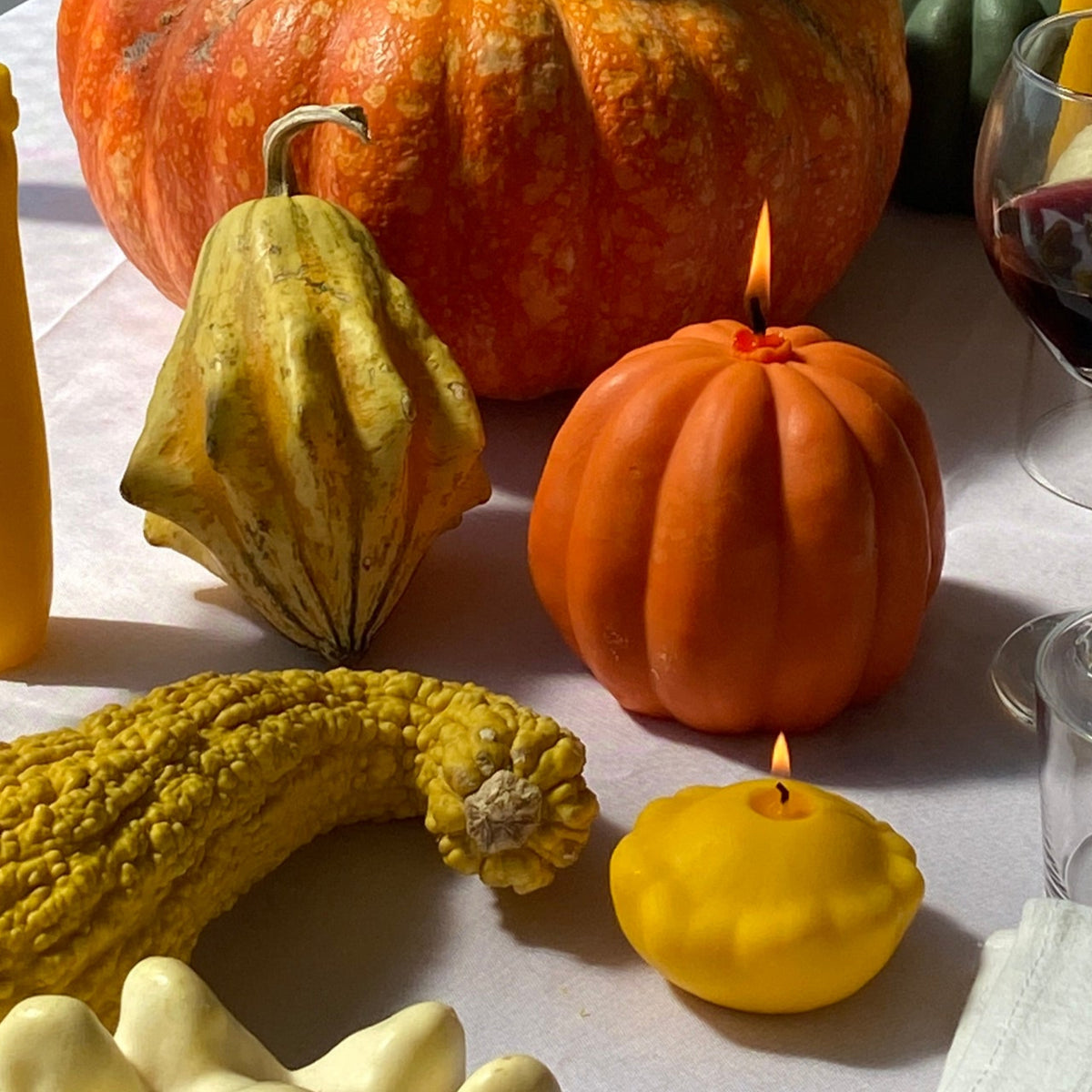 Pumpkin candle - orange