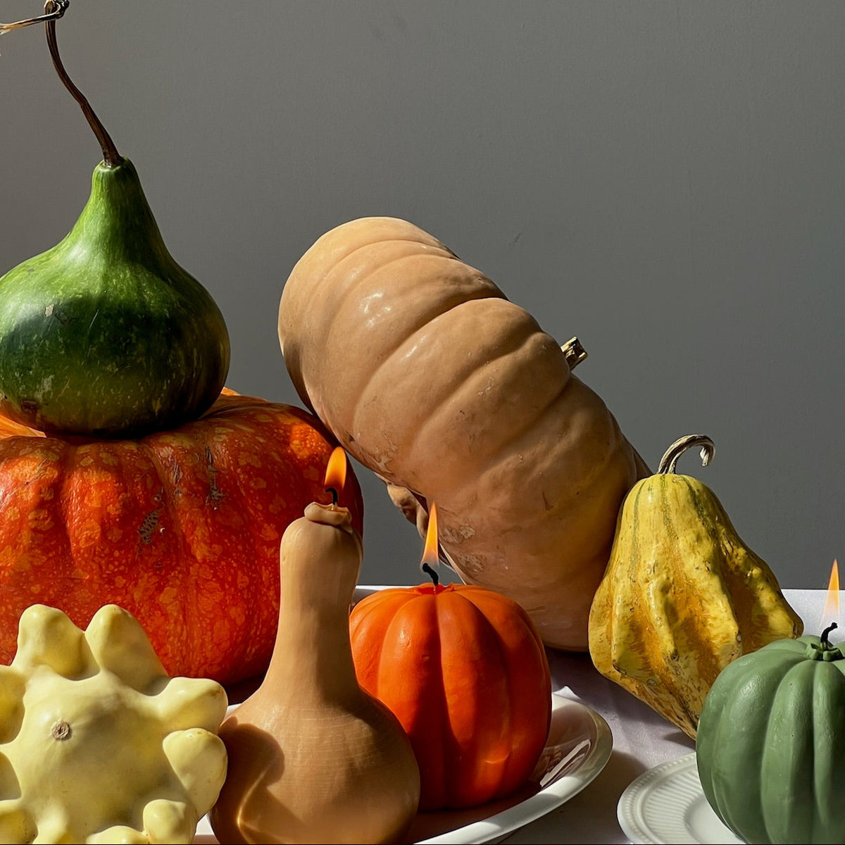 Pumpkin candle - orange